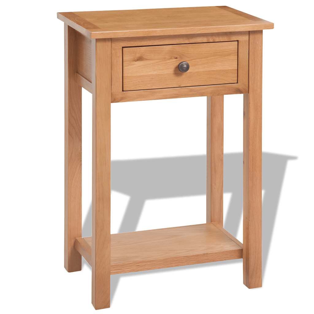 Vidaxl wandtafel 50x32x75 cm massief eikenhout