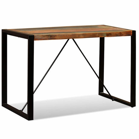 Vidaxl eettafel 120 cm massief gerecycled hout