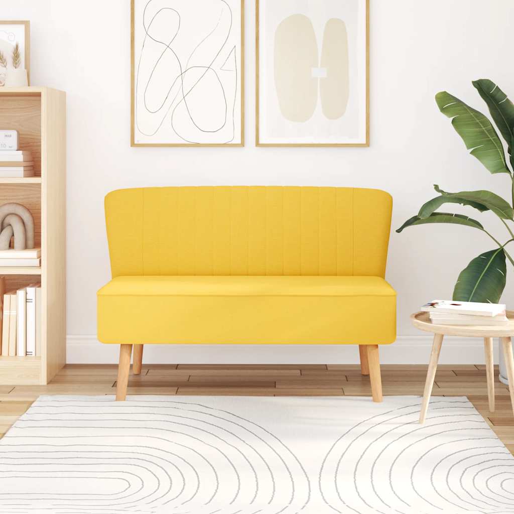 Vidaxl bank 117x55,5x77 cm stof geel