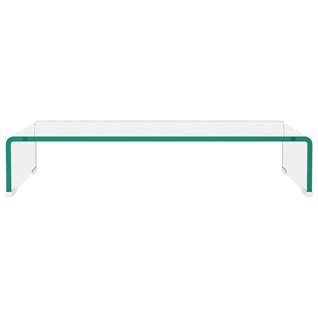 Vidaxl tv-meubel monitorverhoger transparant 60x25x11 cm glas