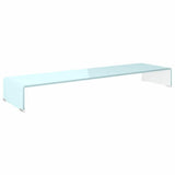 Vidaxl tv-meubel monitorverhoger 110x30x13 cm glas groen