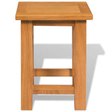 Vidaxl bijzettafel 27x24x37 cm massief eikenhout