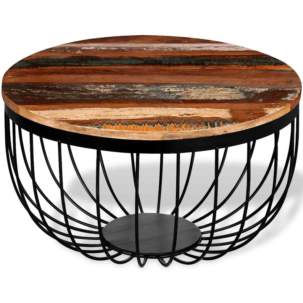 Vidaxl salontafel massief gerecycled hout