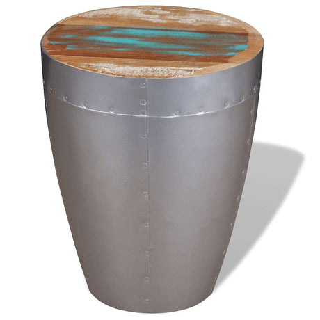 Vidaxl kruk luchtvaartstijl massief gerecycled hout