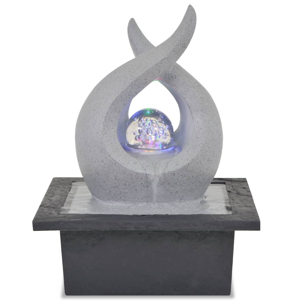 Vidaxl inner fountain with LED lighting Polyresin