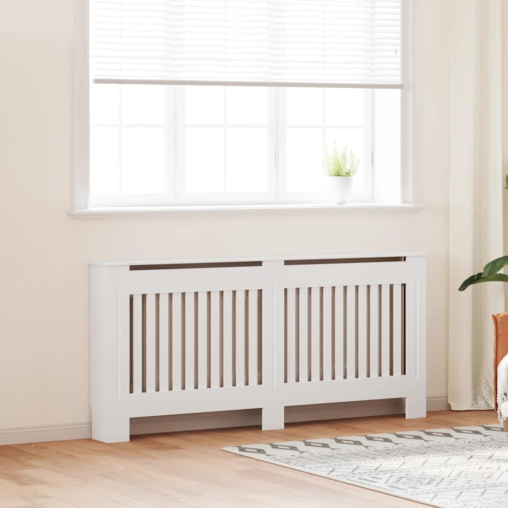 Vidaxl radiatorombouw wit bewerkt hout 172 cm