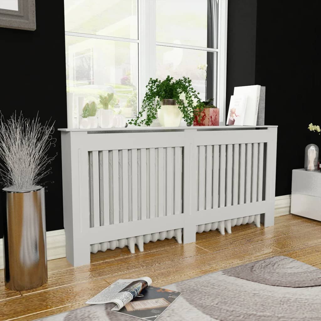 Vidaxl Radiatorom Construction White Mdf 172 cm