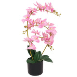 Vidaxl Artificial Plant Orchid with Pot 65 cm Pink