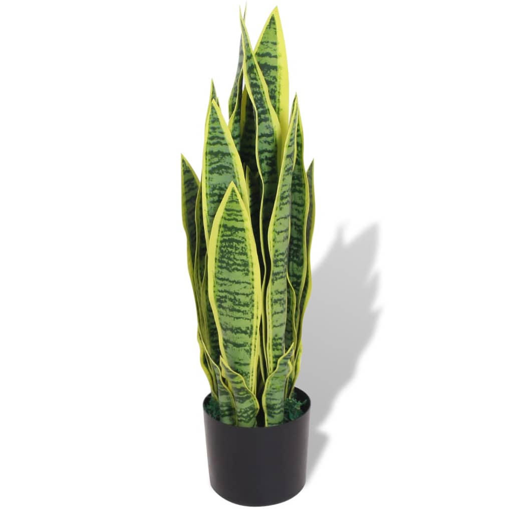 Bidaxl Art Sanseveria Plant med potten 65 cm grön