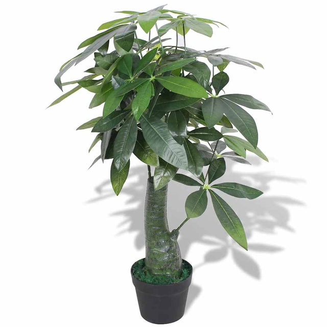 Vidaxl kunst watercacao plant met pot 85 cm groen