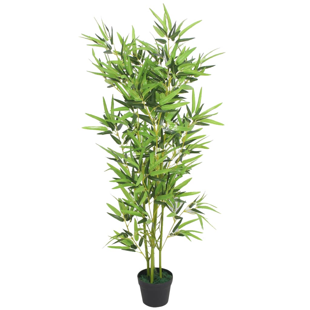 Planta artificial Vidaxl con bambú de macboo 120 cm verde