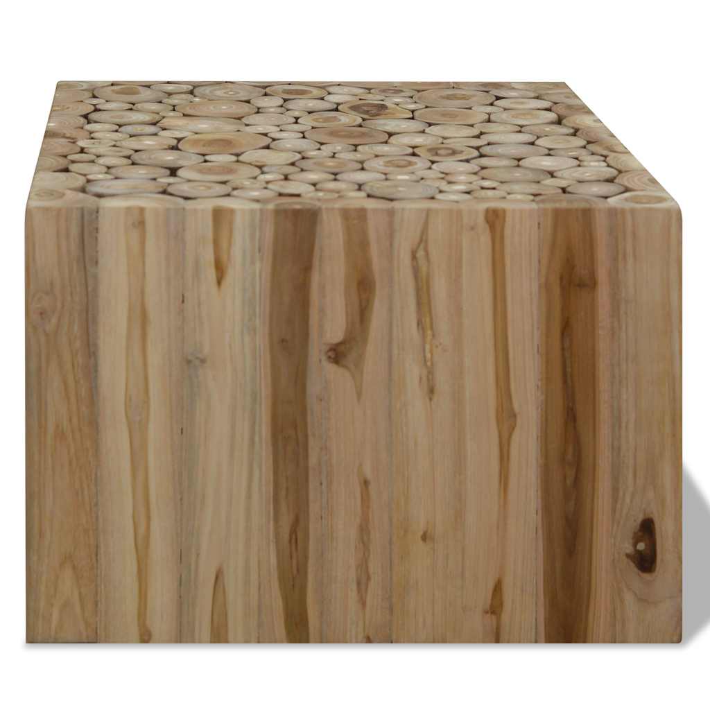 Vidaxl salontafel 50x50x35 cm echt teakhout