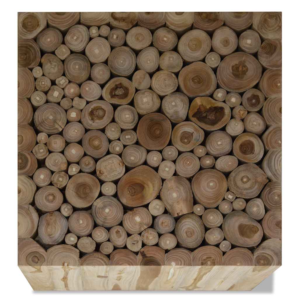 Vidaxl salontafel 50x50x35 cm echt teakhout