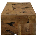 Vidaxl salontafel 90x50x30 cm echt teakhout bruin