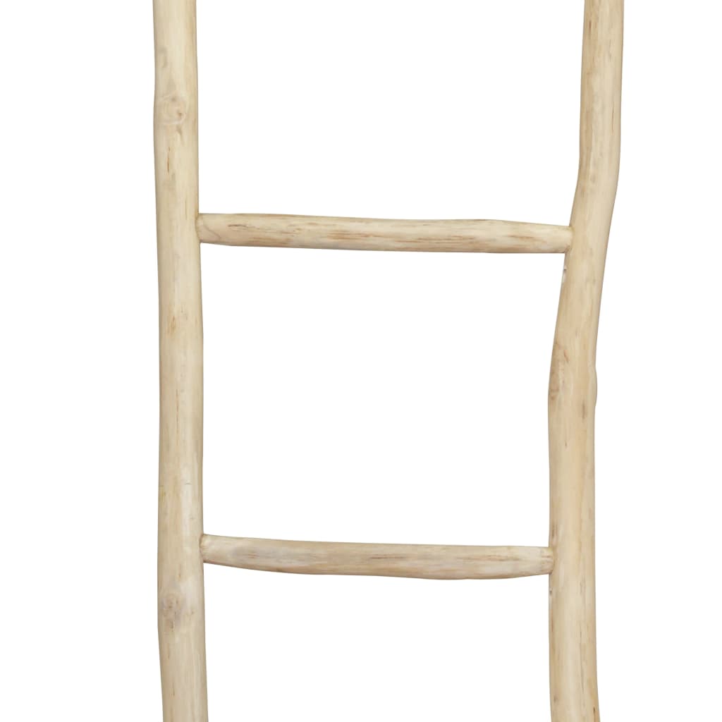 Vidaxl handdoekenladder met 5 sporten 45x150 cm teakhout