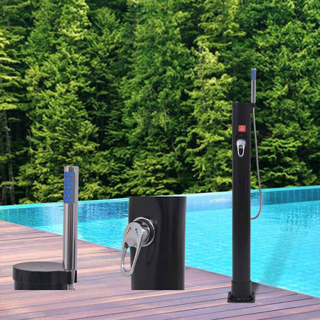 Vidaxl solar douche 8 l pvc staal