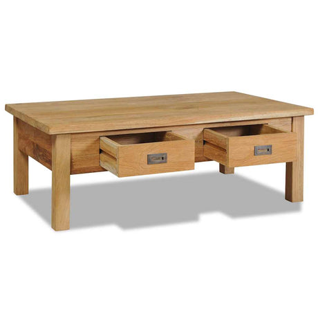Vidaxl salontafel massief teakhout 100x60x35 cm