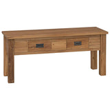 Vidaxl halbankjeje massief teakhout 90x30x40 cm