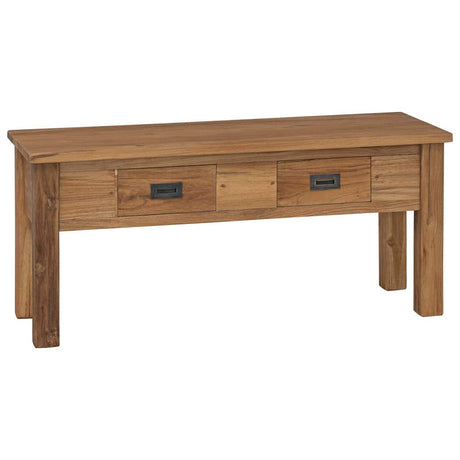 Vidaxl halbankjeje massief teakhout 90x30x40 cm