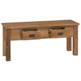 Vidaxl halbankjeje massief teakhout 90x30x40 cm