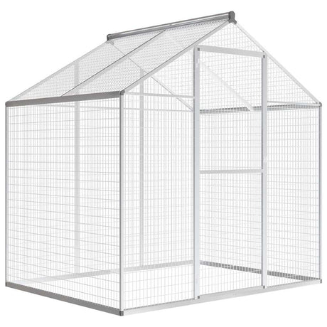 Vidaxl volière 178x122x194 cm aluminium