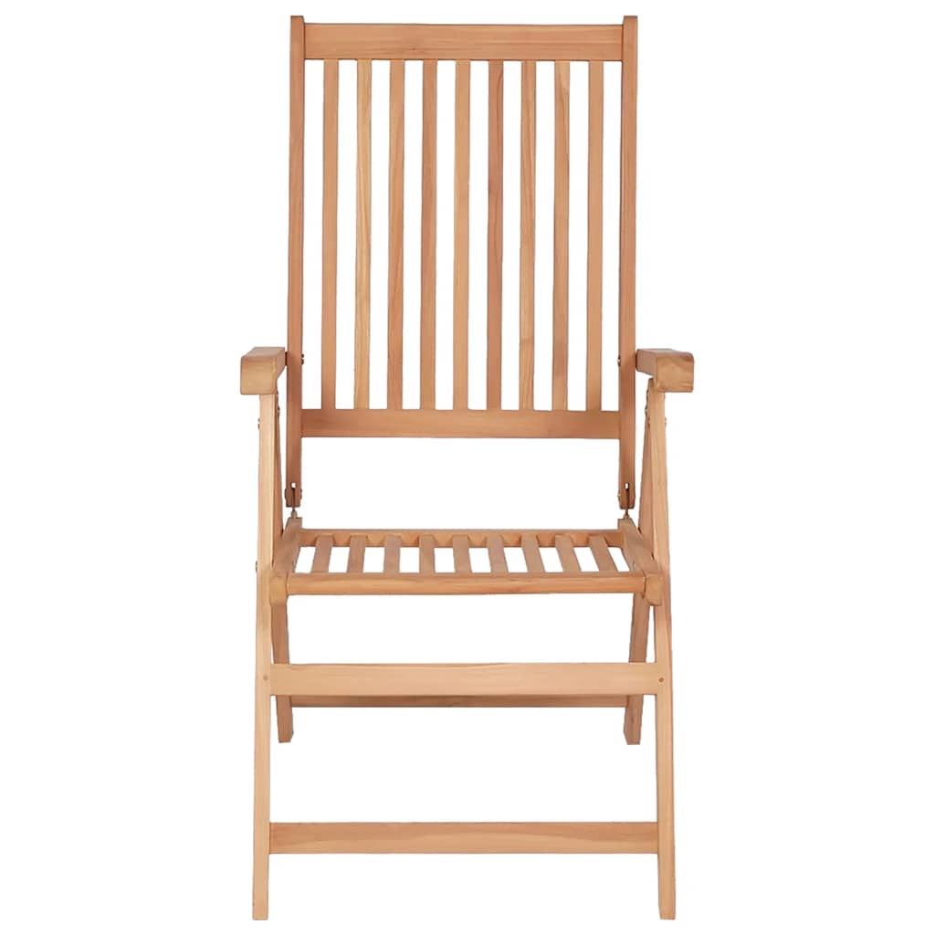Vidaxl tuinstoelen 2 st verstelbaar massief teakhout