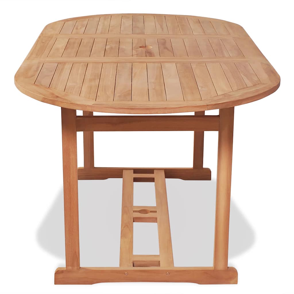 Vidaxl tuintafel 180x90x75 cm massief teakhout