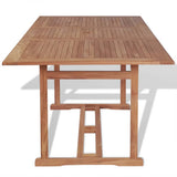 Vidaxl tuintafel 180x90x75 cm massief teakhout