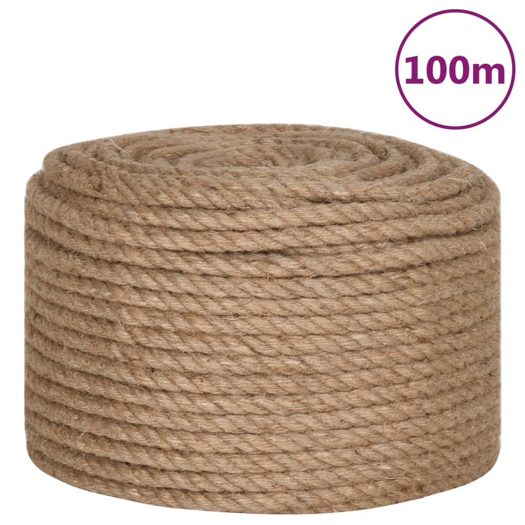 Corde vidaxl 100% jute 12 mm 100 m