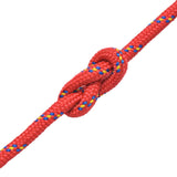 Vidaxl Boot Rope 8 mm 100 m polypropylenrød