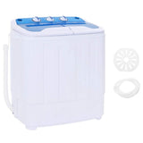Vidaxl mini wasmachine met dubbele trommel 5,6 kg