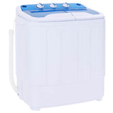 Vidaxl mini wasmachine met dubbele trommel 5,6 kg
