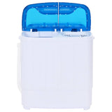 Vidaxl mini wasmachine met dubbele trommel 5,6 kg