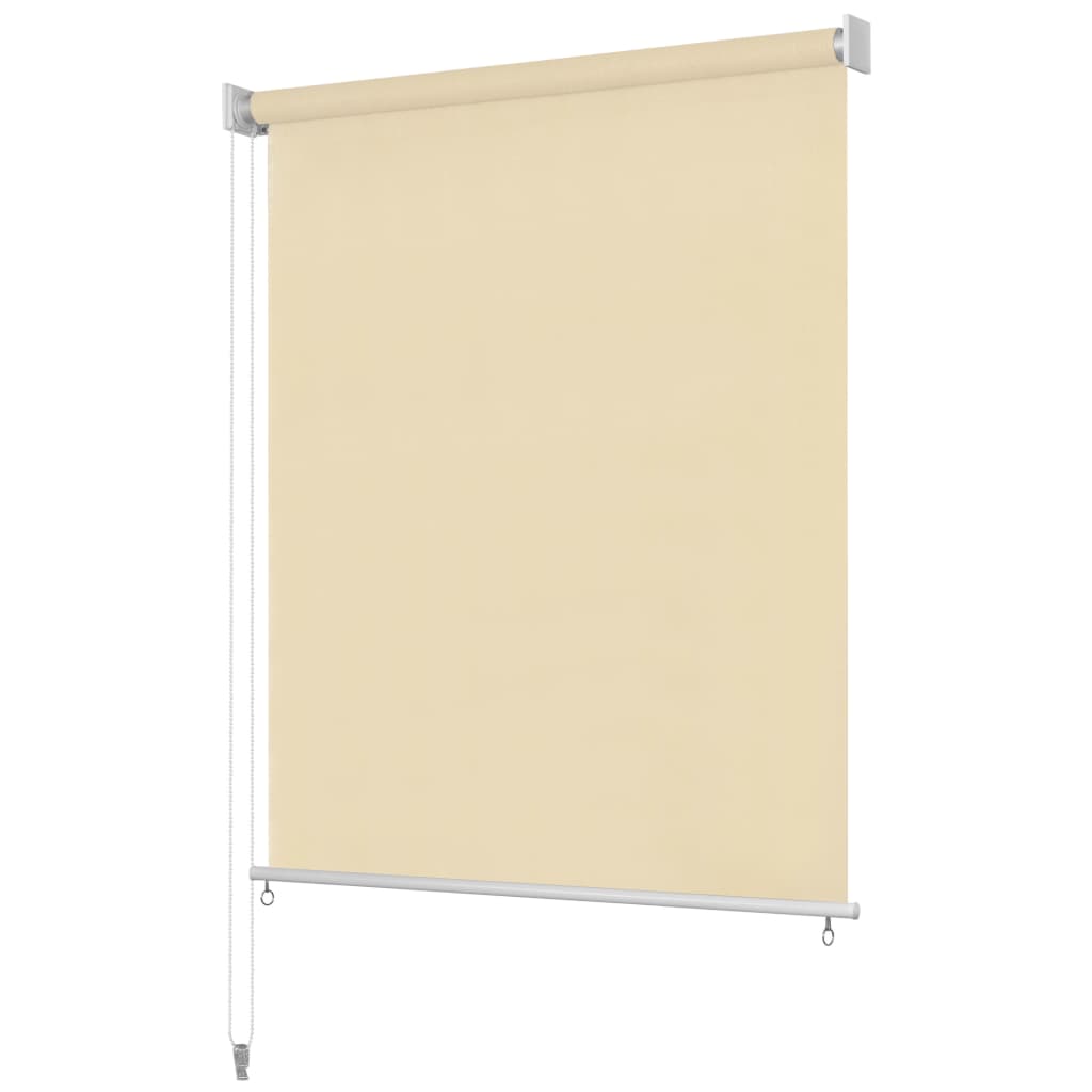 Vidaxl Roller Blind para crema afuera de 220x140 cm