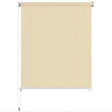 Vidaxl Roller Blind na zewnątrz 220x140 cm krem