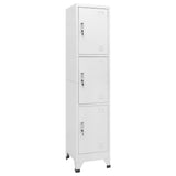 Vidaxl lockerkast met 3 vakken 38x45x180 cm