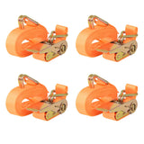 VIDAXL -Spannweite 0,4 Tonnen 6mx25 mm Orange 4 Stcs