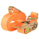 Vidaxl span Pneue 0,4 Ton 6mx25mm Orange 4 PCs