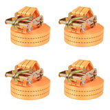 Pneus de gamme de vidaxl 1 tonnes 6mx38 mm orange 4 pcs