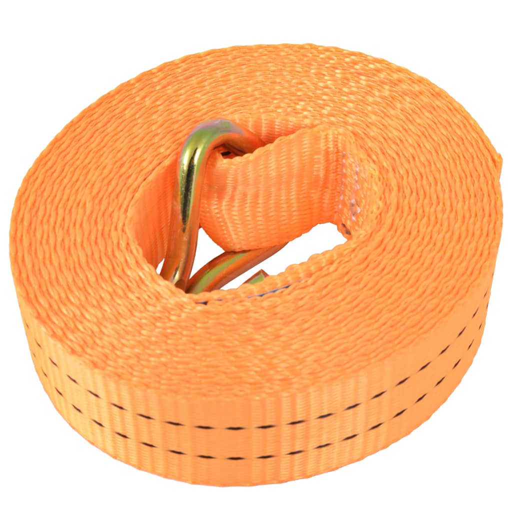 Vidaxl Span tires 1 tons 6mx38mm orange 10 pcs