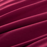 Vidaxl dekbedovertrekset 155x220 80x80 cm bordeauxrood