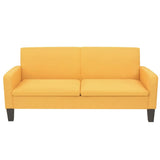 Vidaxl driezitsbank 180x65x76 cm geel