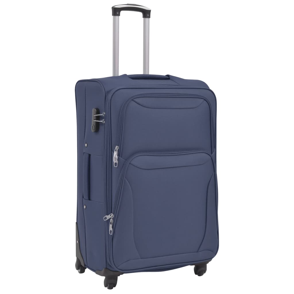 Vidaxl Trolleyset Navy Blue 3 pezzi