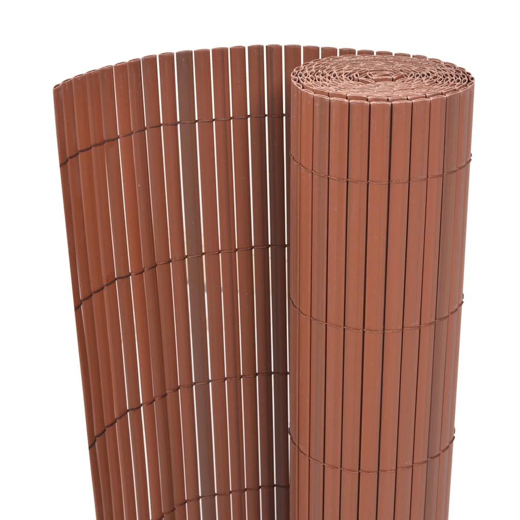 Vidaxl tuinhek bruin 150 x 500 cm pvc