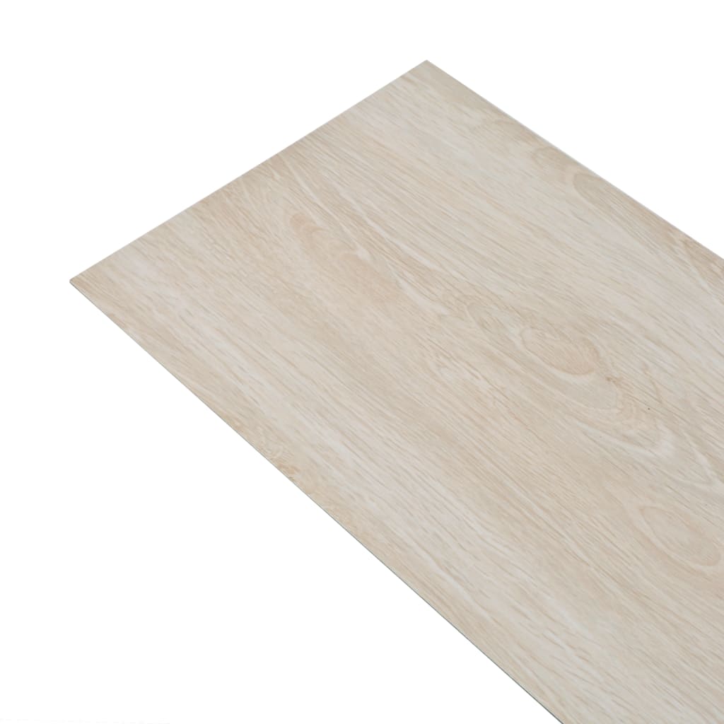 Vidaxl Floorboards Non-self-adhesive 5.26 m² 2 mm PVC white oak colored