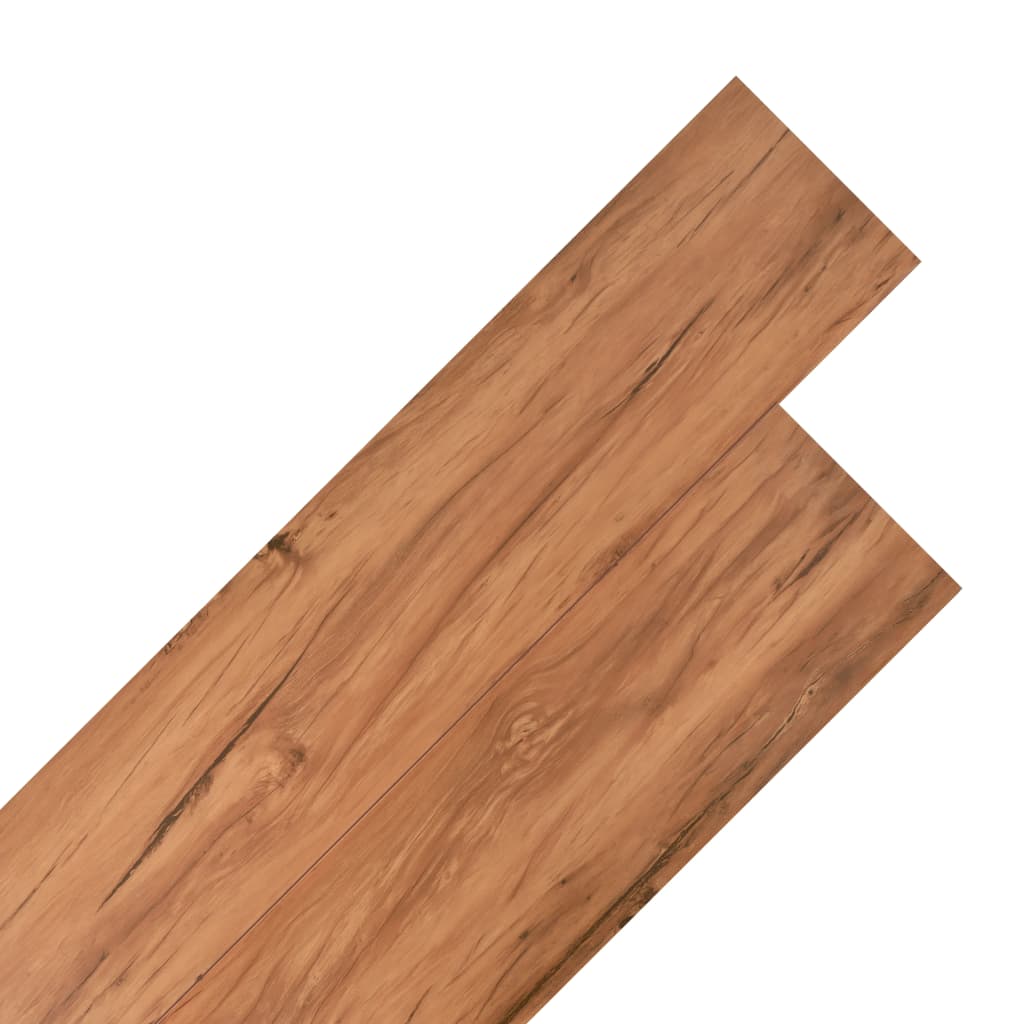 Vidaxl Floorboards Ikke-self-klæbende 5,26 m² 2 mm PVC Elm Naturlig