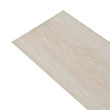 Vidaxl Piso de piso Autoadhesivo 5.02 m² 2 mm PVC Classic White Oak