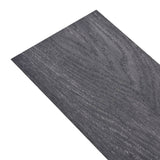 Vidaxl Floorboards Auto -Adhesivo 5.02 m² 2 mm PVC Blanco y negro