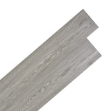 Vidaxl Floorboards Selvlavt 5,02 m² 2 mm PVC mørkegrå