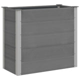 Vidaxl plantenbak verhoogd 100x50x91 cm hkc grijs